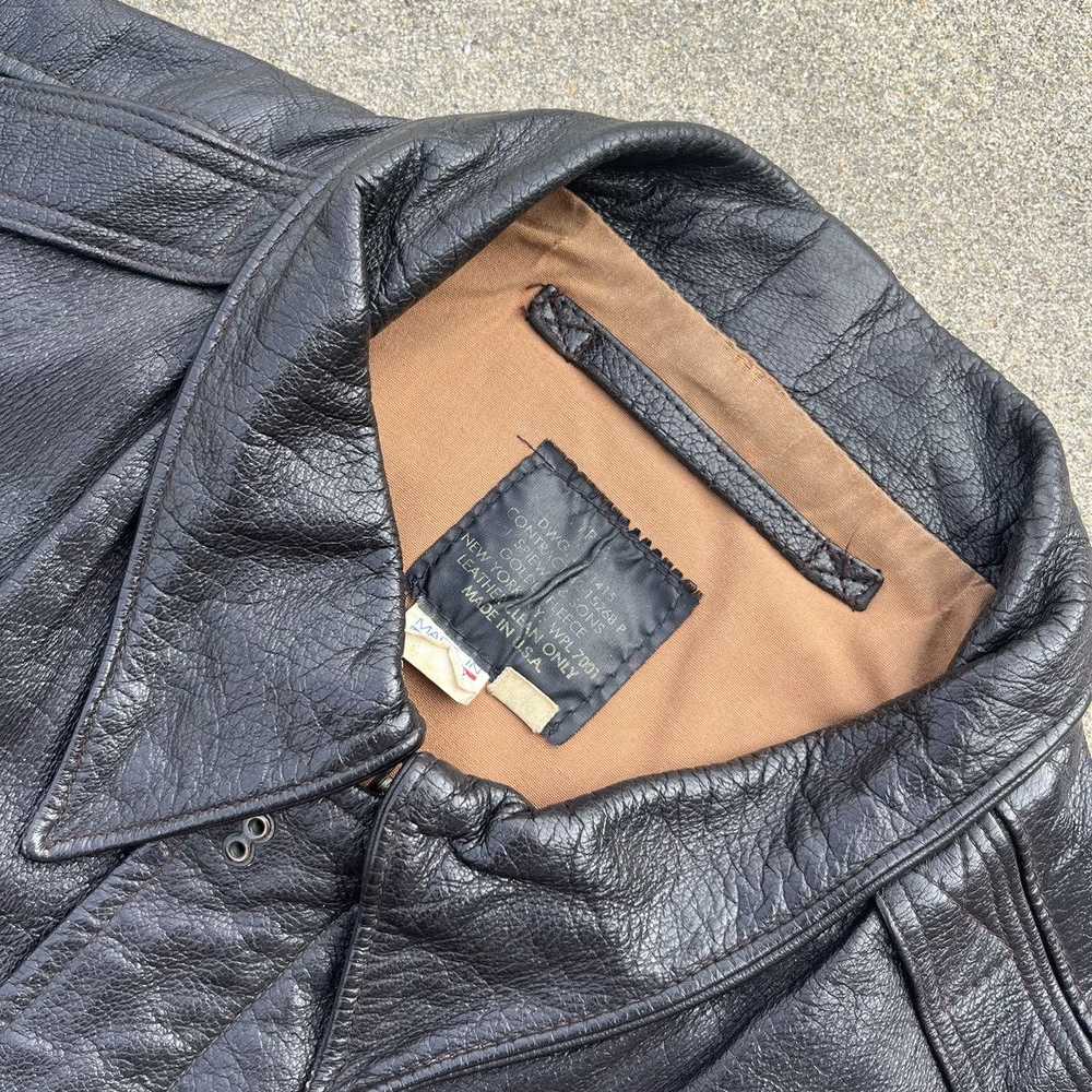 Made In Usa × Military × Vintage 70’s Leather A-2… - image 2