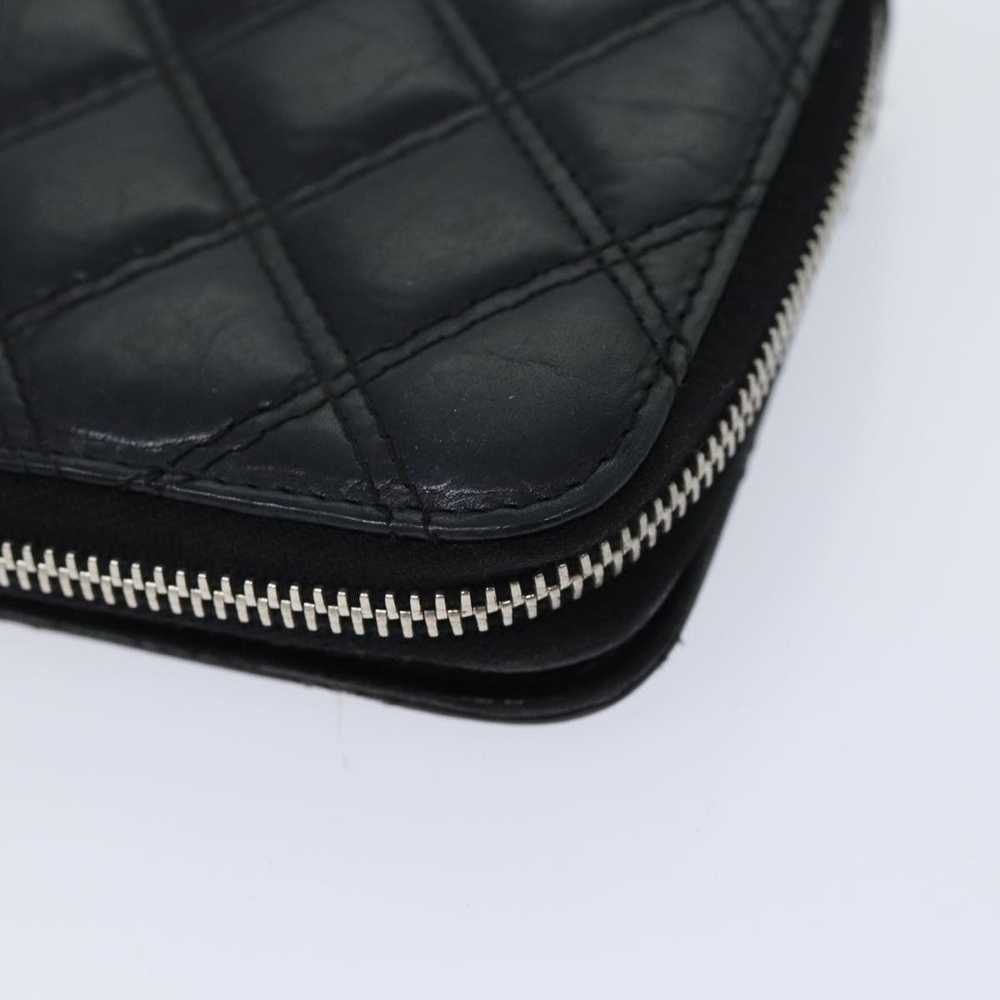 Chanel CHANEL Matelasse Long Wallet Leather Black… - image 10