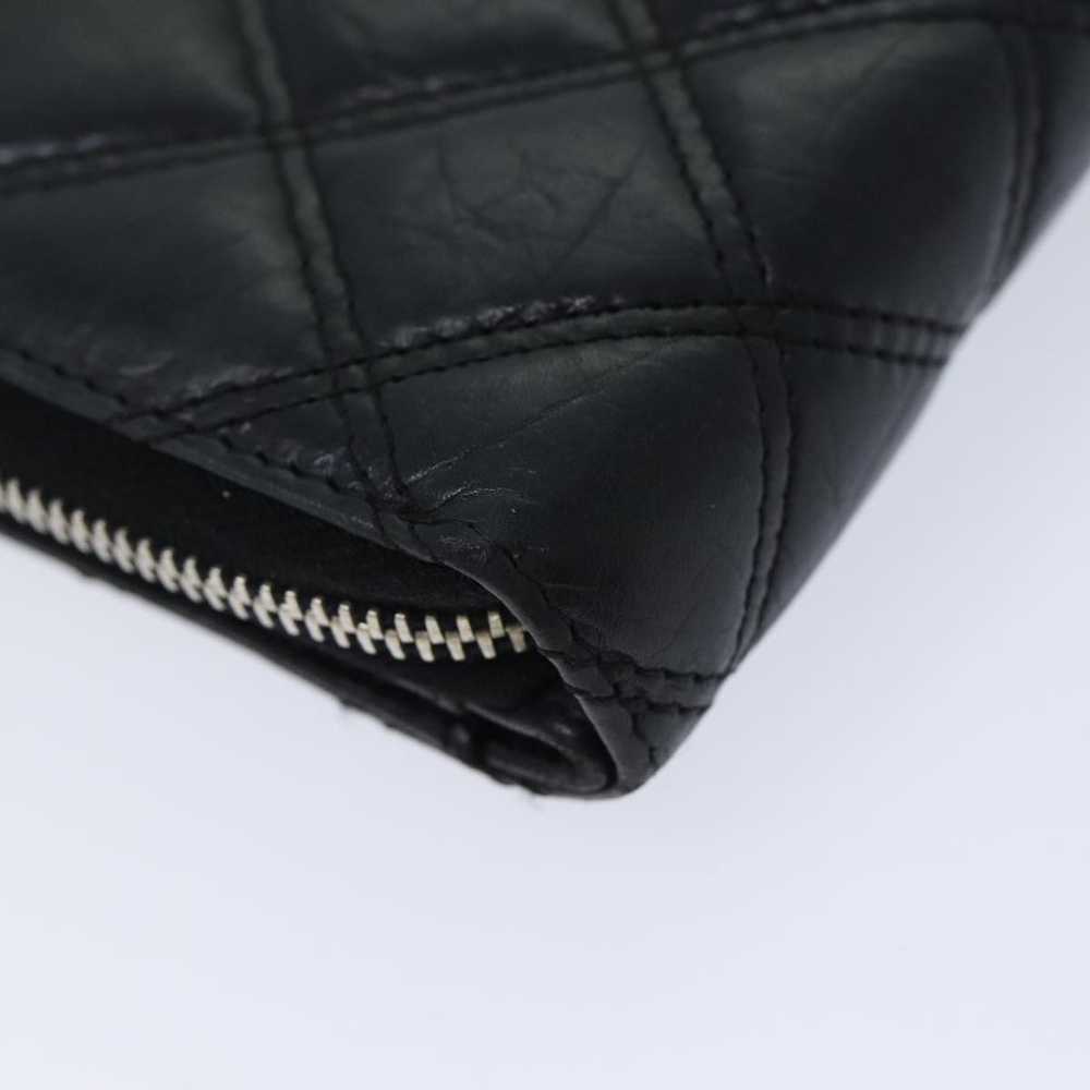 Chanel CHANEL Matelasse Long Wallet Leather Black… - image 11