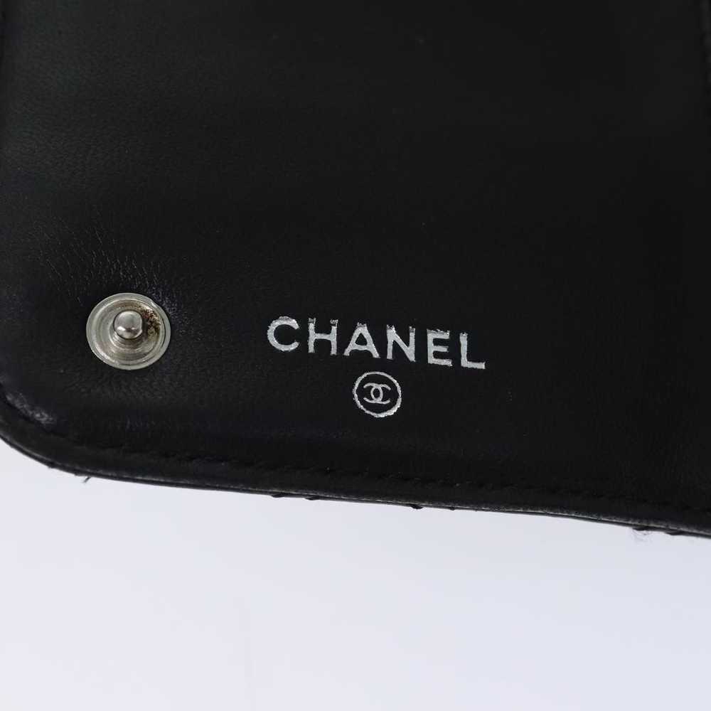 Chanel CHANEL Matelasse Long Wallet Leather Black… - image 12