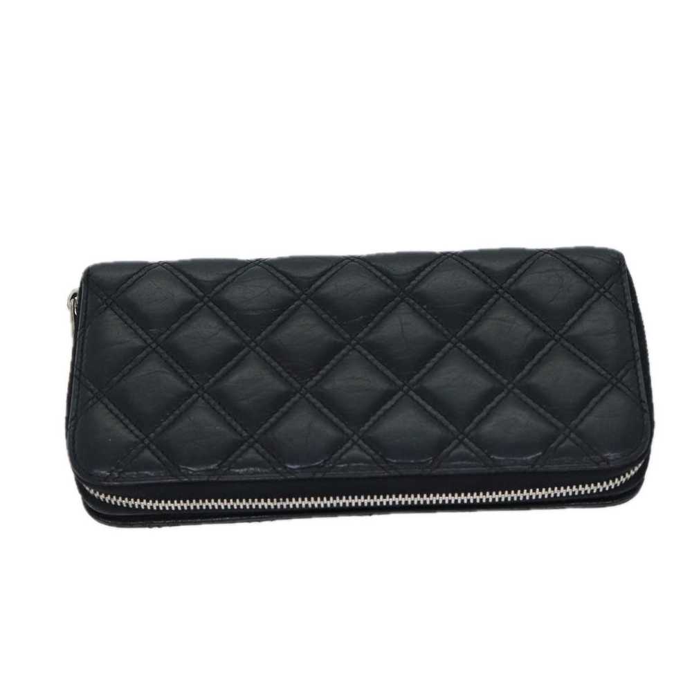 Chanel CHANEL Matelasse Long Wallet Leather Black… - image 3