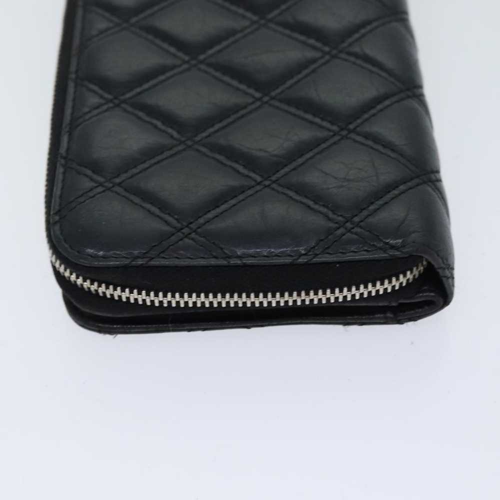 Chanel CHANEL Matelasse Long Wallet Leather Black… - image 4