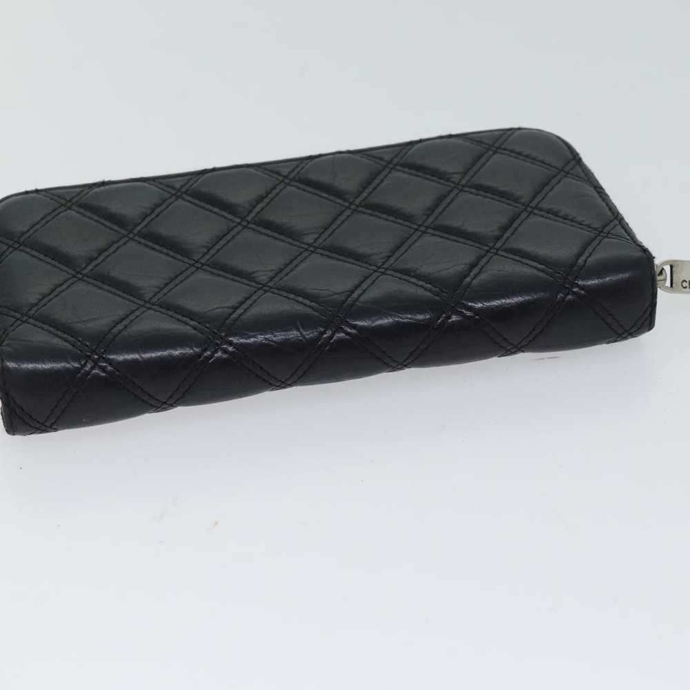 Chanel CHANEL Matelasse Long Wallet Leather Black… - image 7