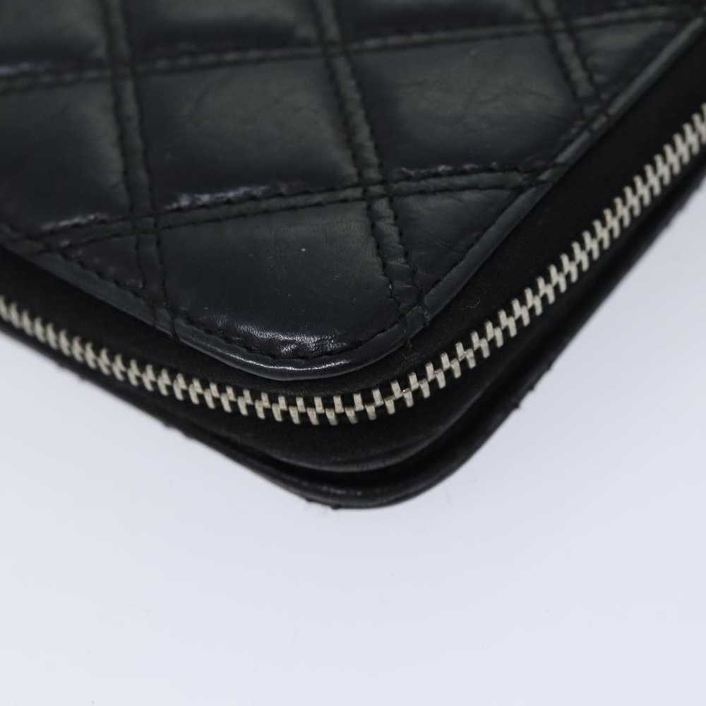 Chanel CHANEL Matelasse Long Wallet Leather Black… - image 9