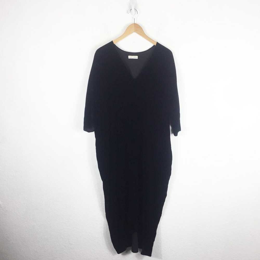 Rachel Craven Agnes Midi Dress Black Velvet Kimon… - image 3