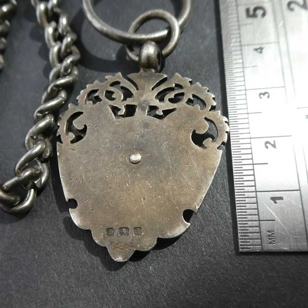 Antique Watch Chain & Fob Necklace: Georgian Stee… - image 6