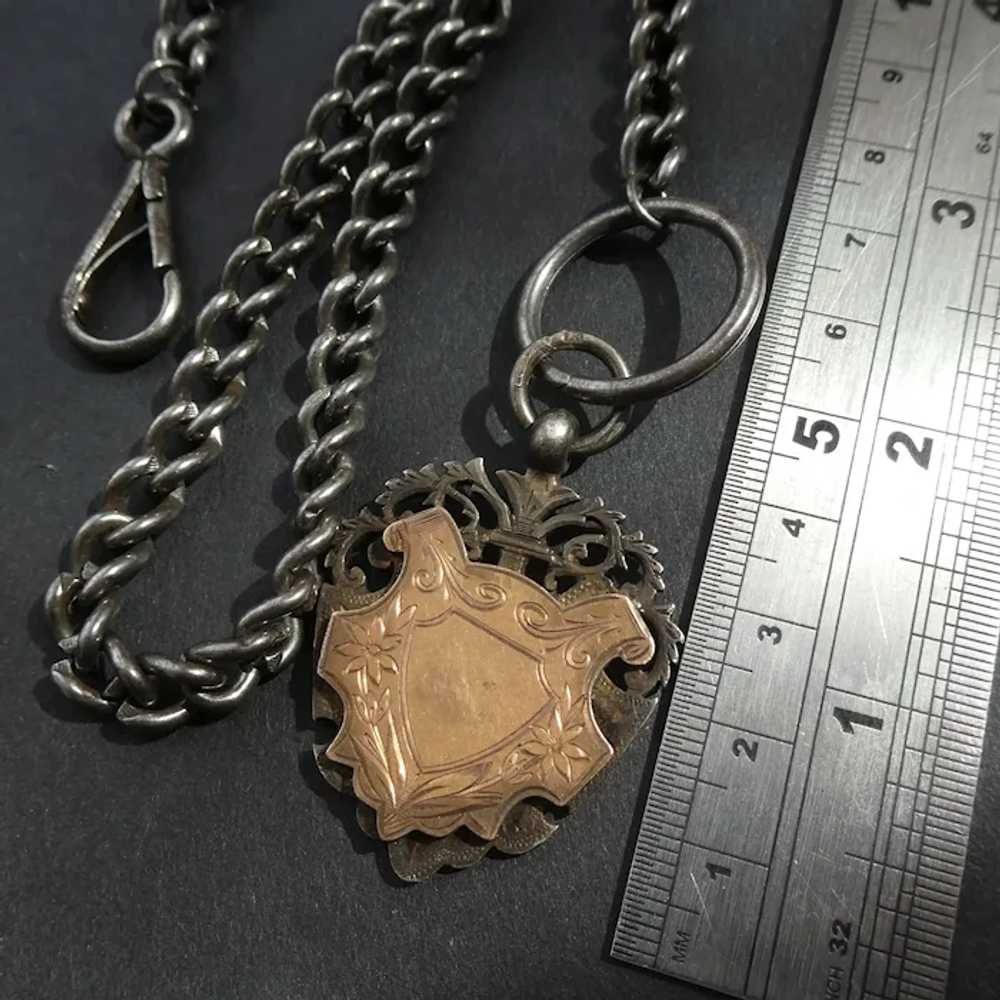Antique Watch Chain & Fob Necklace: Georgian Stee… - image 7