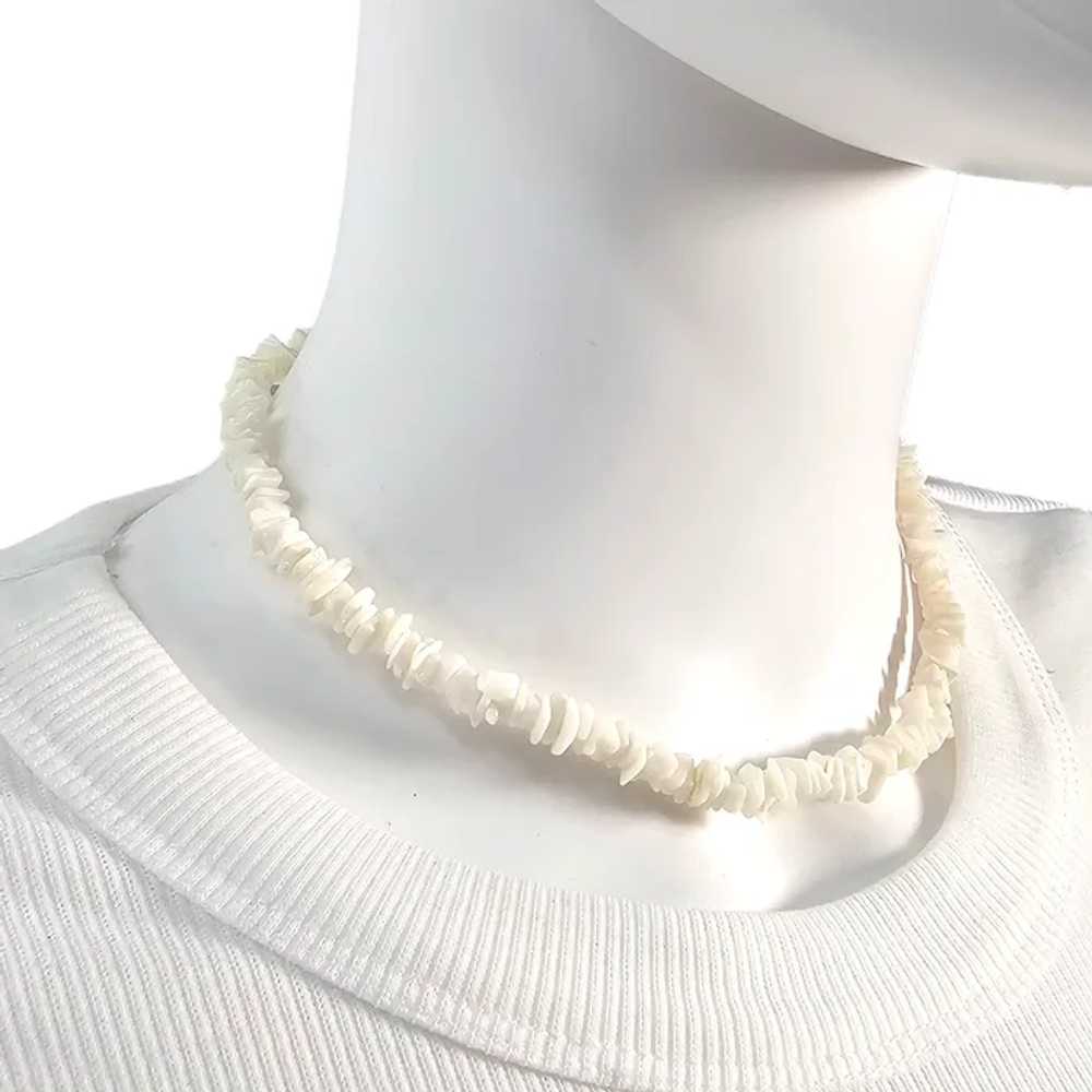 Vintage Puka Shell Necklace & Bracelet Earring Se… - image 3