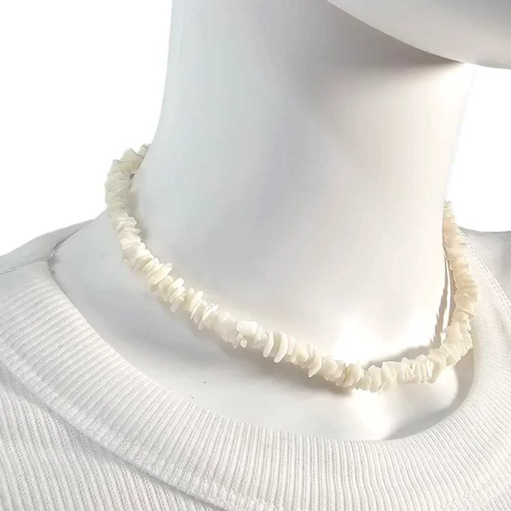 Vintage Puka Shell Necklace & Bracelet Earring Se… - image 4