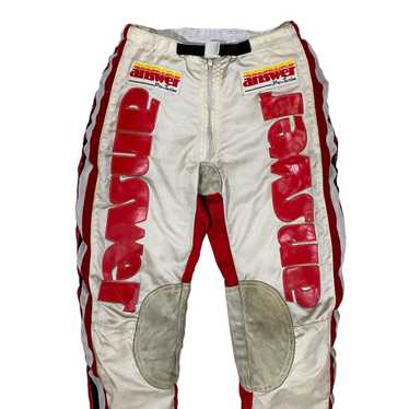 RED WHITE BLUE 32 ANSWER PANTS/MATCHING fashion ANSWER MEDIUM MOTOCROSS JERSEY IG 187