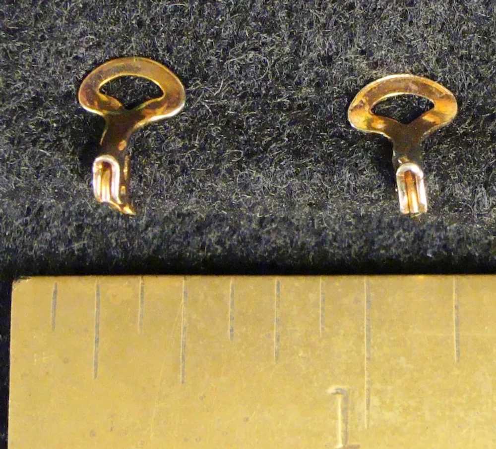 Four Leaf Clover Clip On Earrings - E1014 - image 4