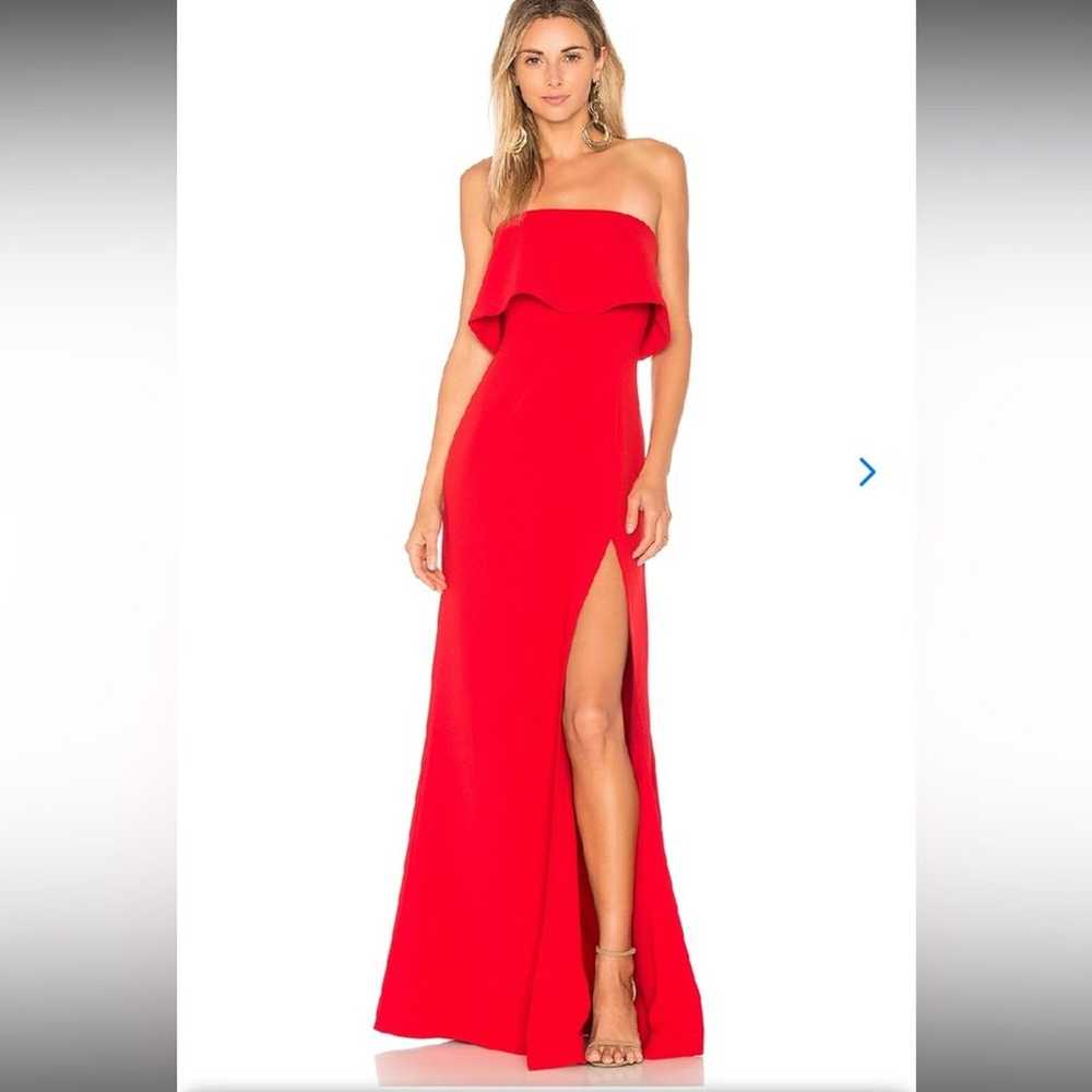 Lovers & Friends ANZEN GOWN Size M in Deep Red - image 1