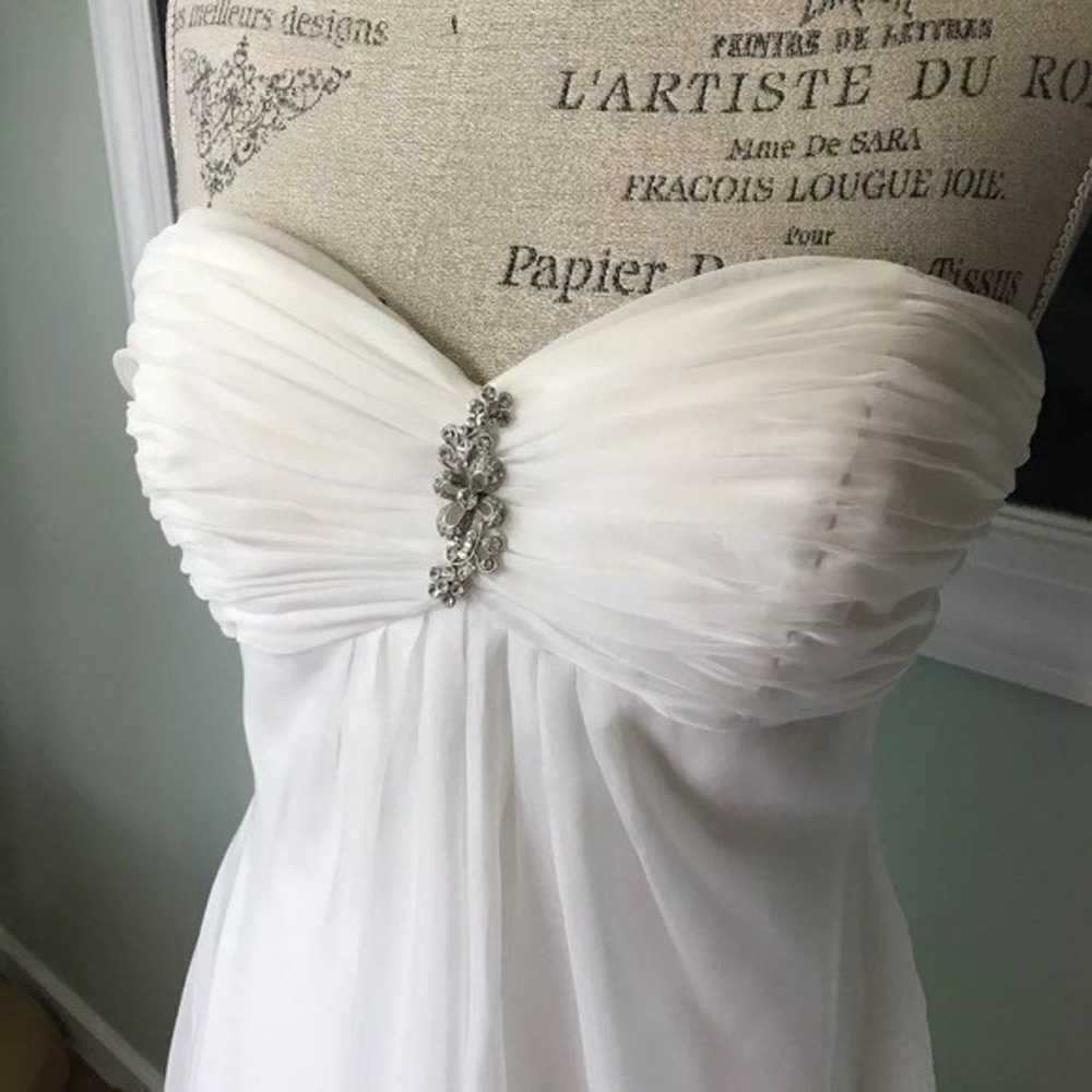 Nwot David Bridals Galina Ivory Wedding Dress Siz… - image 3