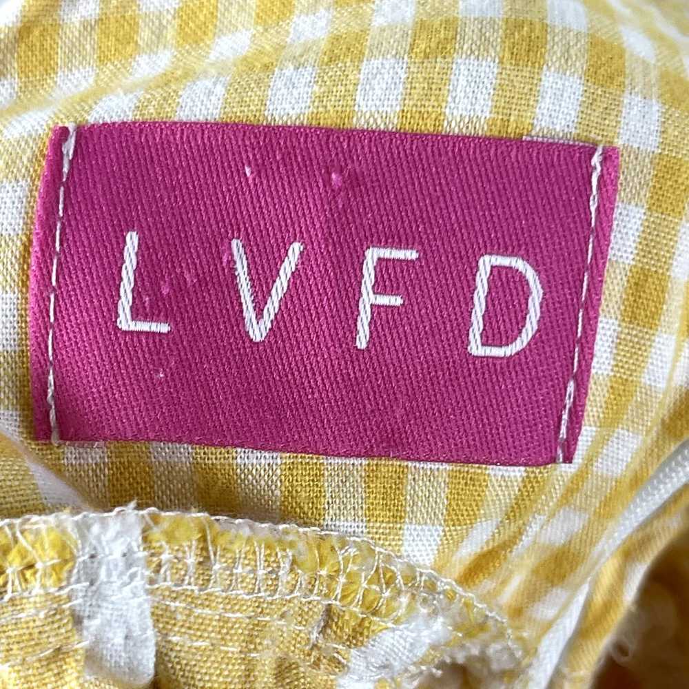 LVFD London Gingham Ruffle Midi Dress Womens Smal… - image 9