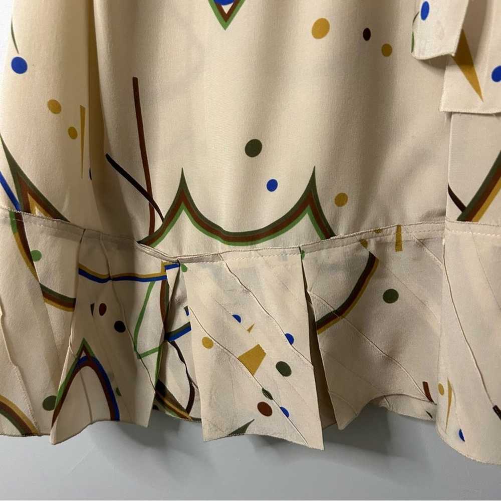 Prada Made In Italy Silk Printed Mini Wrap Dress - image 4