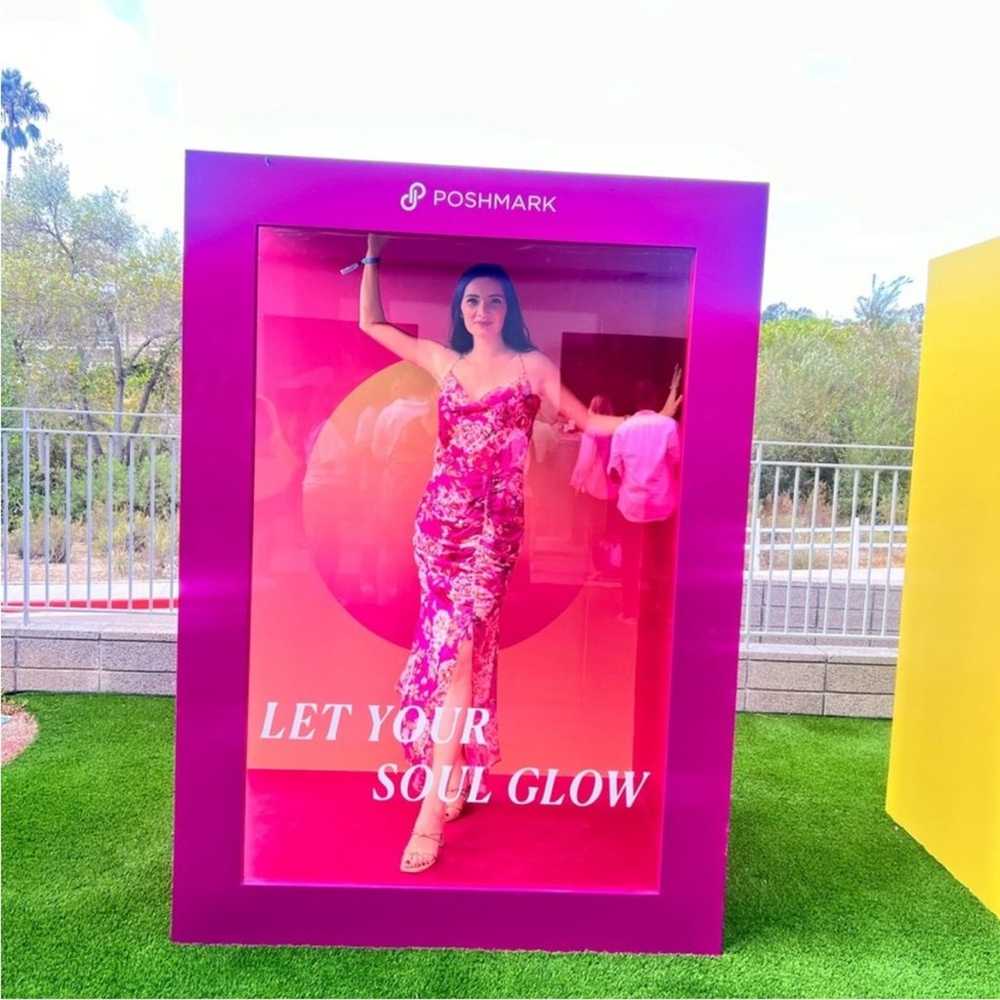 Sau Lee Freida SAULEE Dress in Hot Pink Floral Si… - image 10
