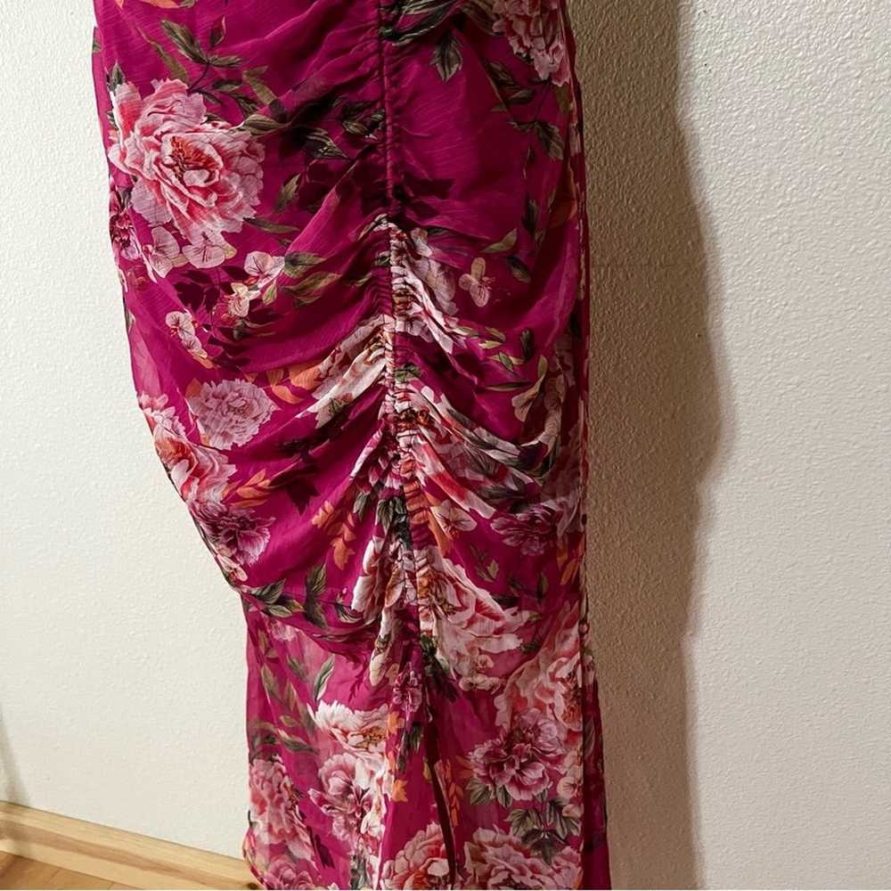Sau Lee Freida SAULEE Dress in Hot Pink Floral Si… - image 4