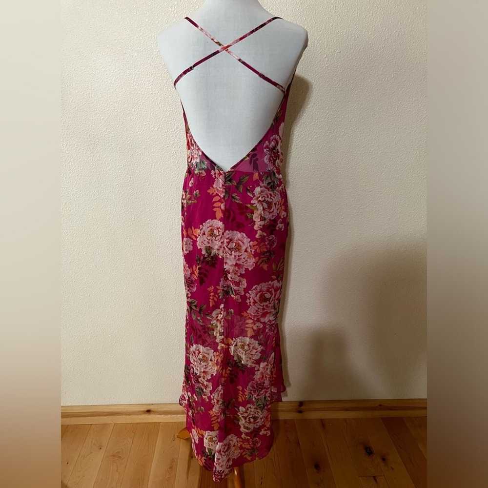 Sau Lee Freida SAULEE Dress in Hot Pink Floral Si… - image 5
