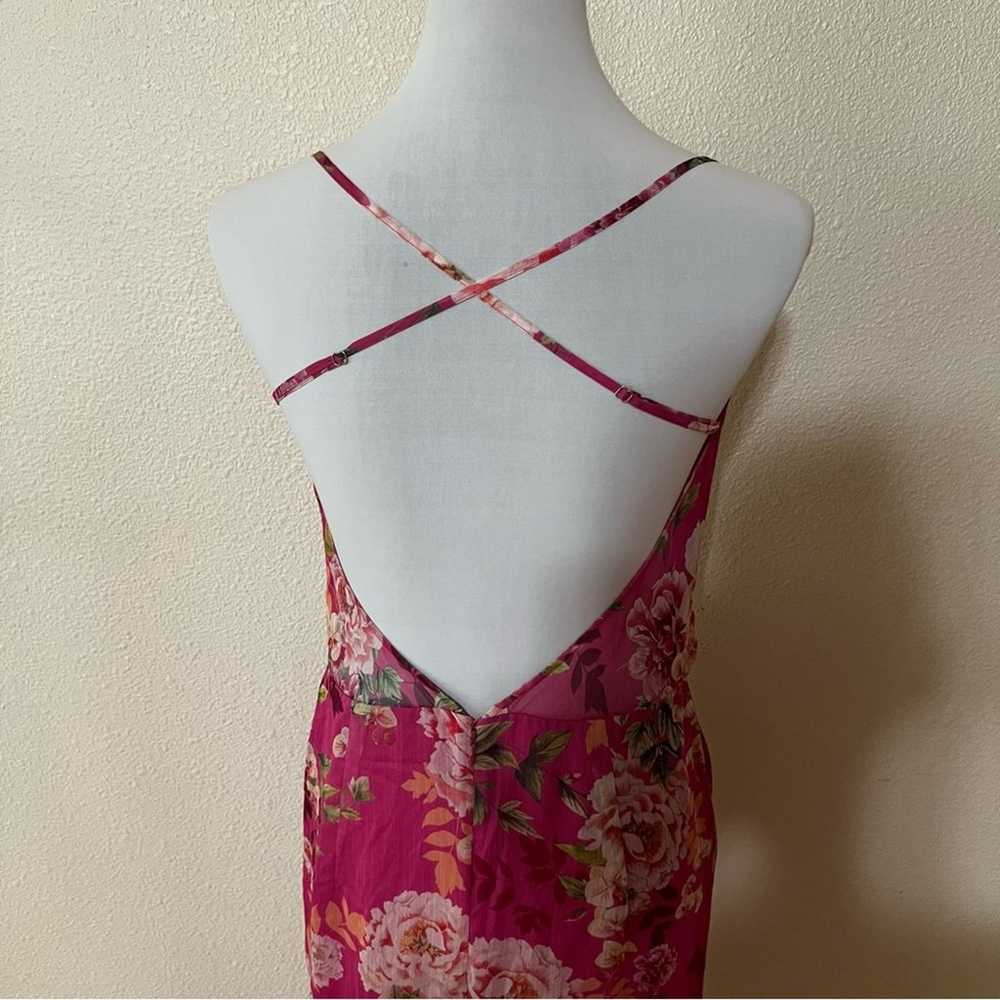 Sau Lee Freida SAULEE Dress in Hot Pink Floral Si… - image 6