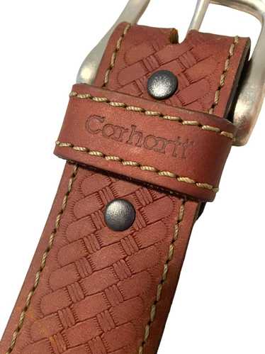 Carhartt Carhartt Brown Leather Belt 30
