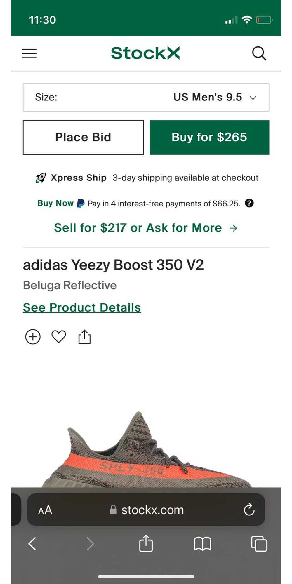 Adidas × Yeezy Season adidas Yeezy Boost 350 V2 b… - image 7