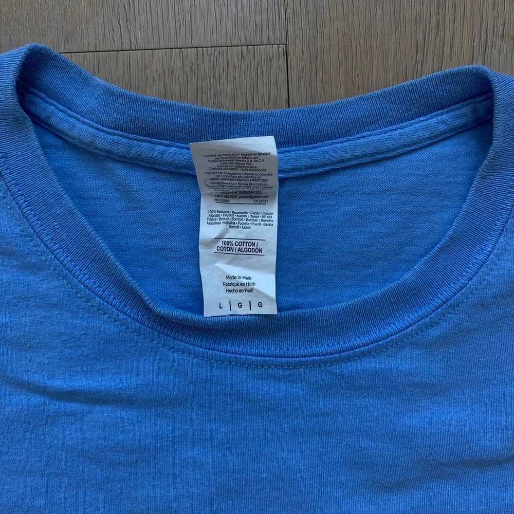 Men’s Vintage Thrifted Camp T-Shirt in Yellow and… - image 2