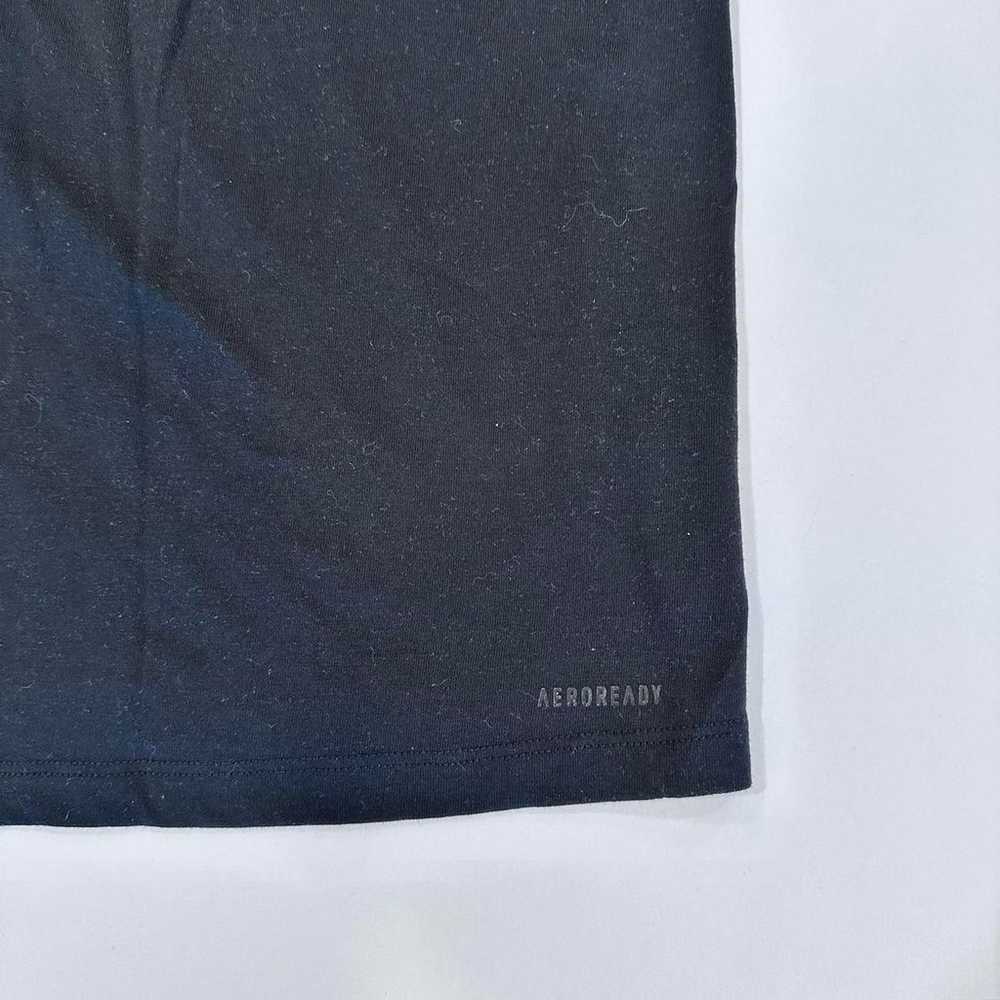 Black adidas 3 stripe logo t shirt - image 7