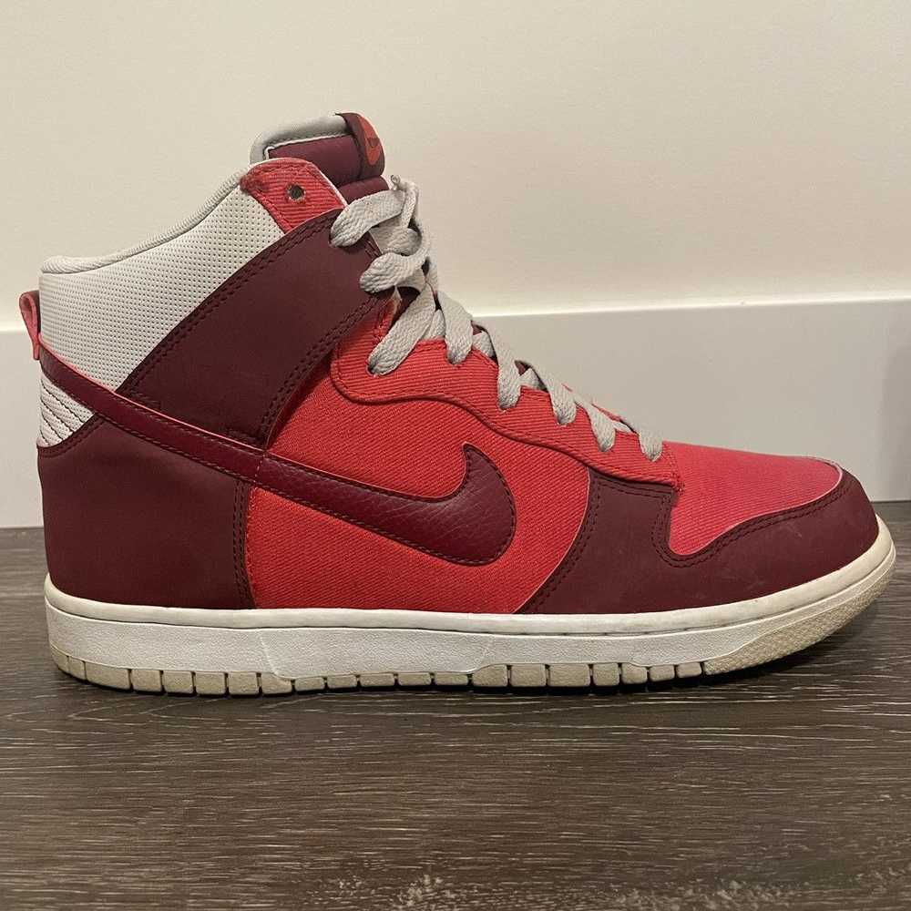 Nike Nike Dunk High Hyper Red Hi Tops - image 4