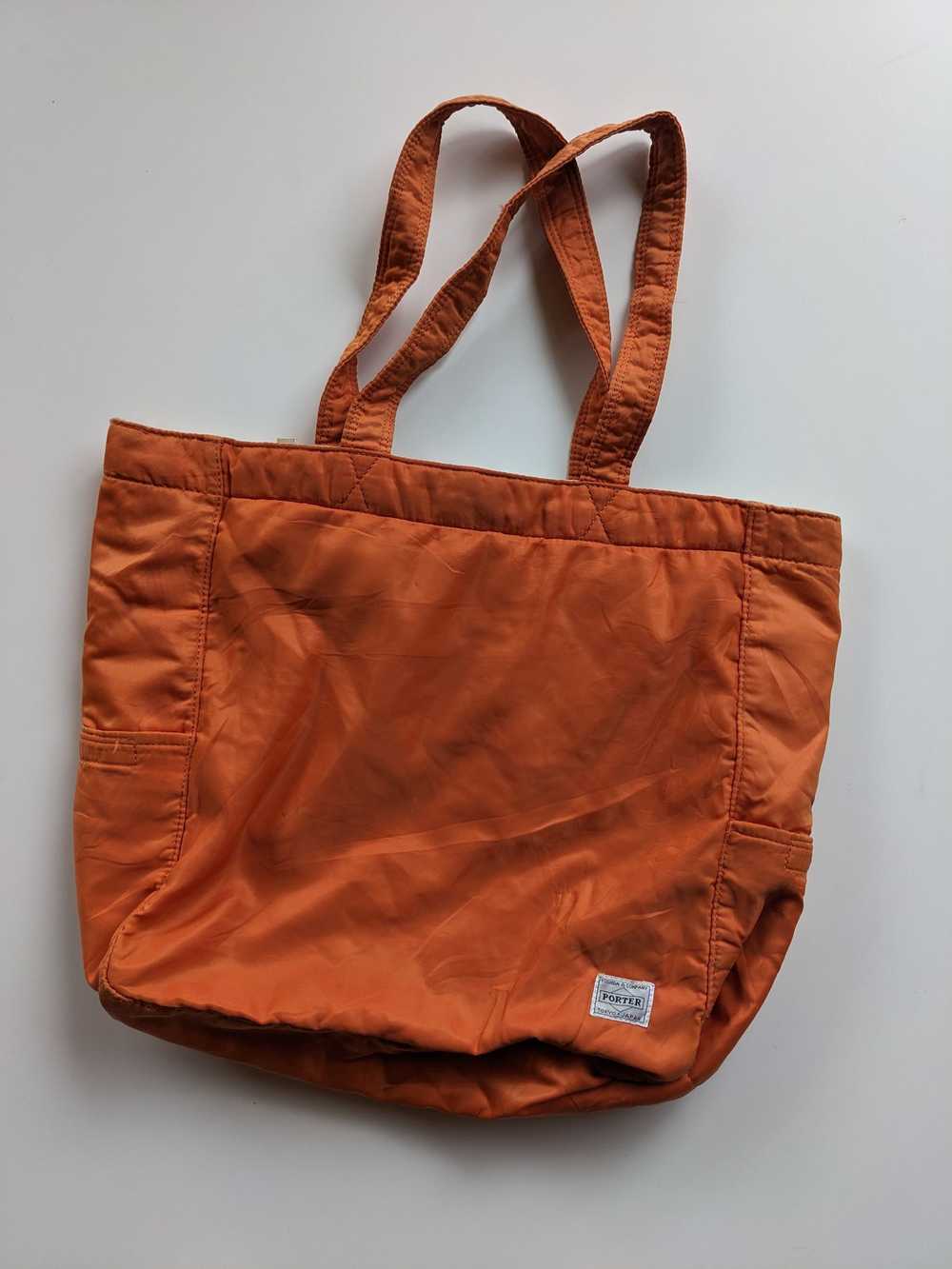 Porter Vintage Porter tote orange nylon bag - image 1