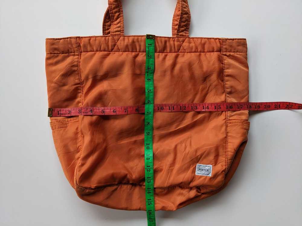 Porter Vintage Porter tote orange nylon bag - image 7