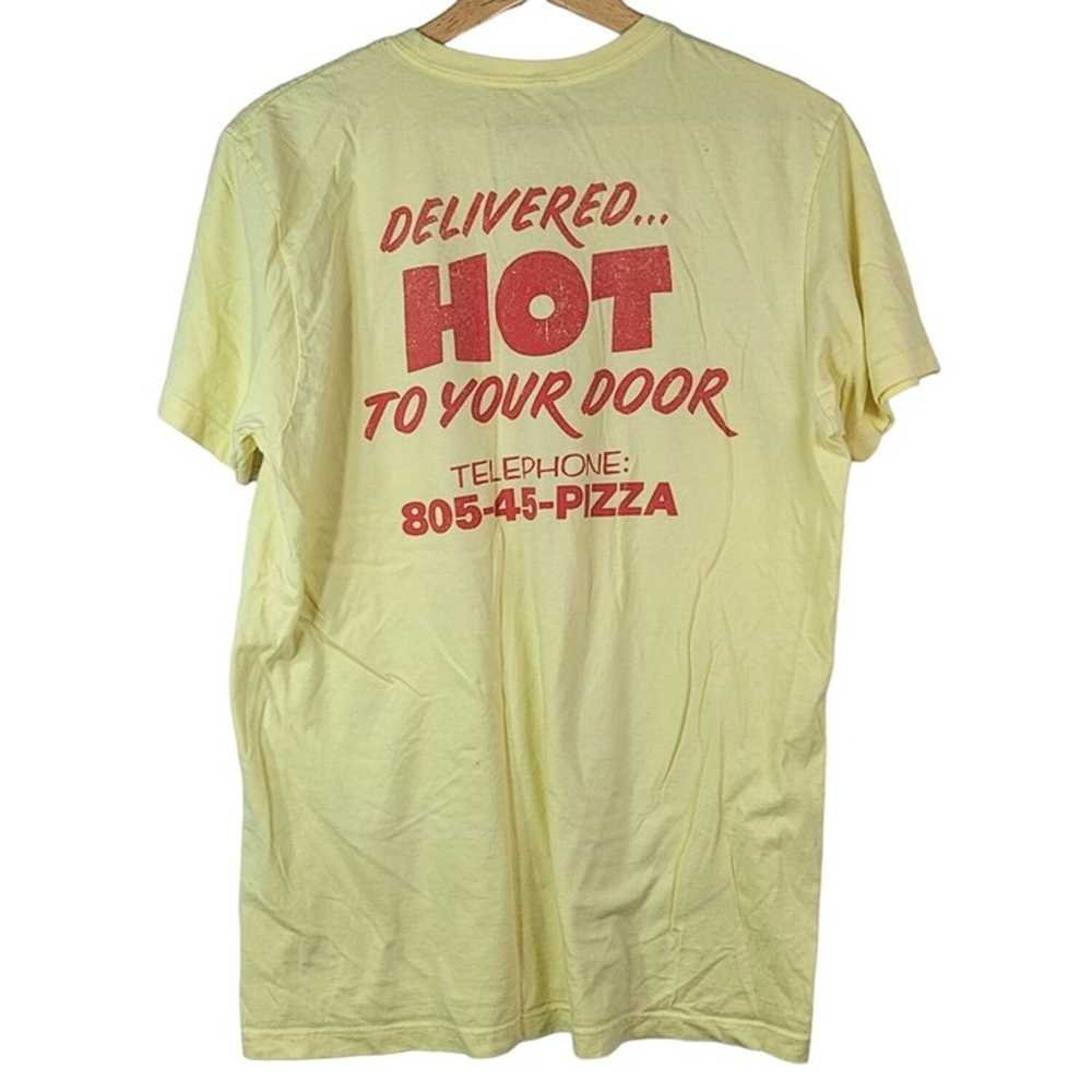 Netflix Stranger Things Pizza T Shirt Yellow Larg… - image 5