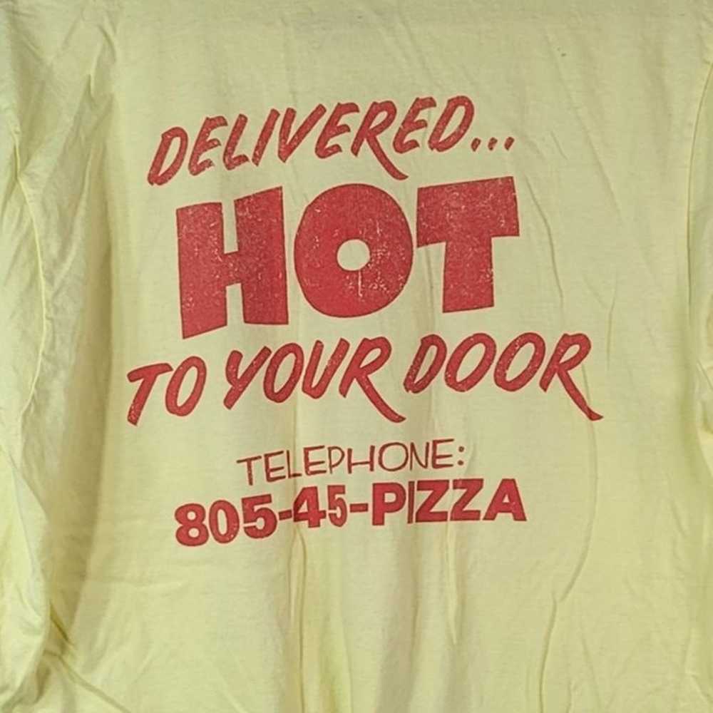 Netflix Stranger Things Pizza T Shirt Yellow Larg… - image 6