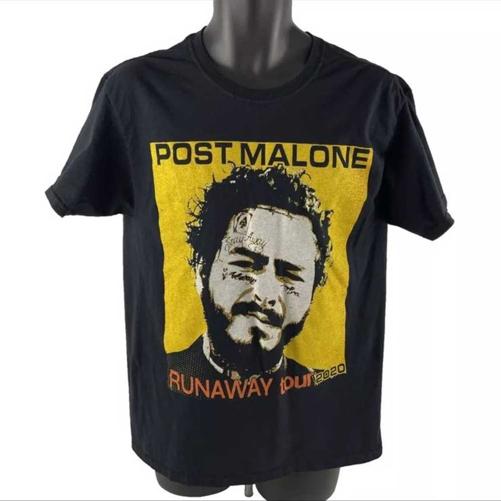 Mens Post Malone Runaway Tour 2020 Double Sided G… - image 1