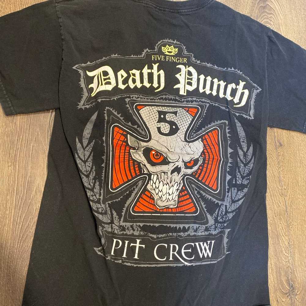 medium 5fdp five finger death punch t-shirt pit c… - image 3