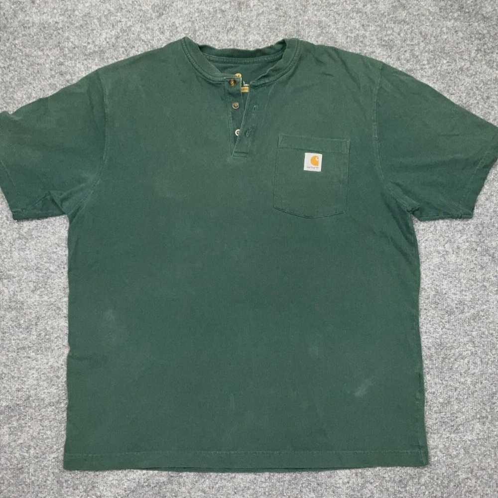Carhart Shirt Mens Size Large Green Original fit … - image 1