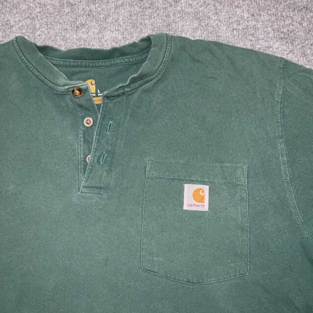 Carhart Shirt Mens Size Large Green Original fit … - image 3