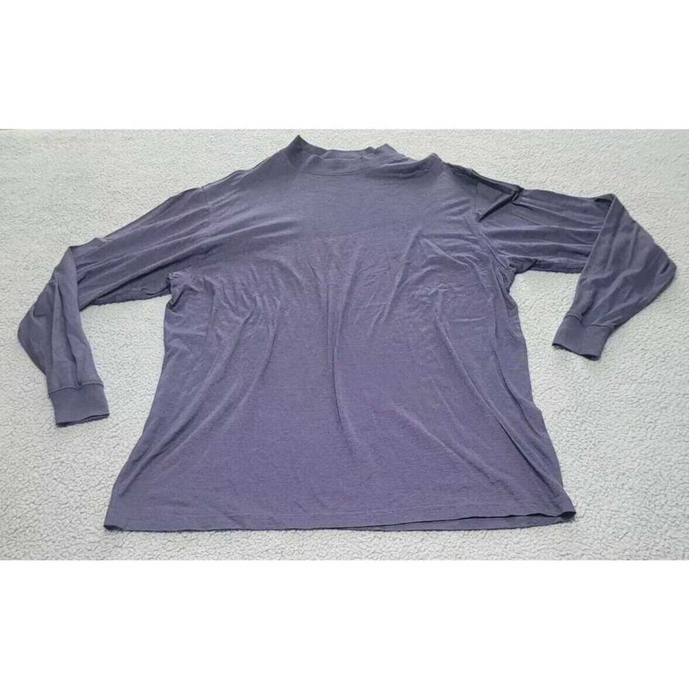 Carnoustie Shirt Mens XXL Purple Long Sleeve Mock… - image 1