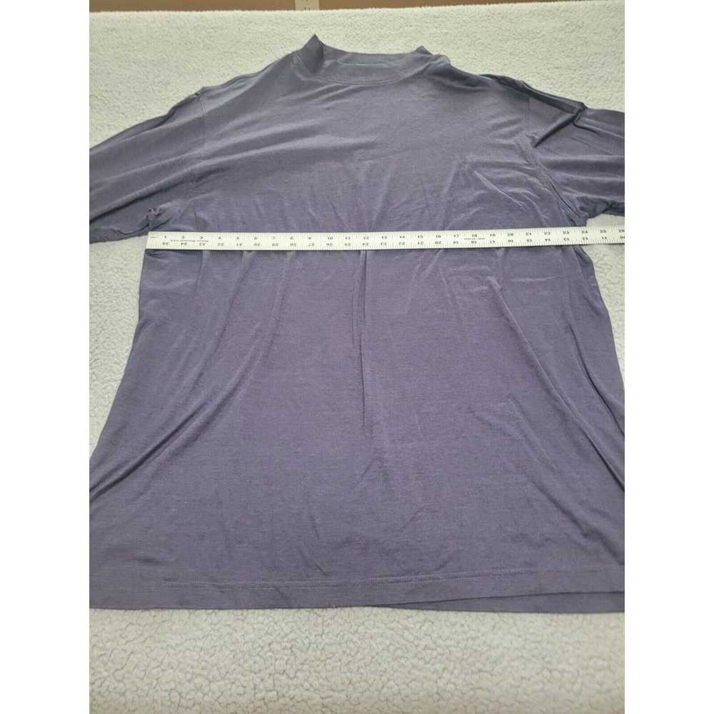 Carnoustie Shirt Mens XXL Purple Long Sleeve Mock… - image 3