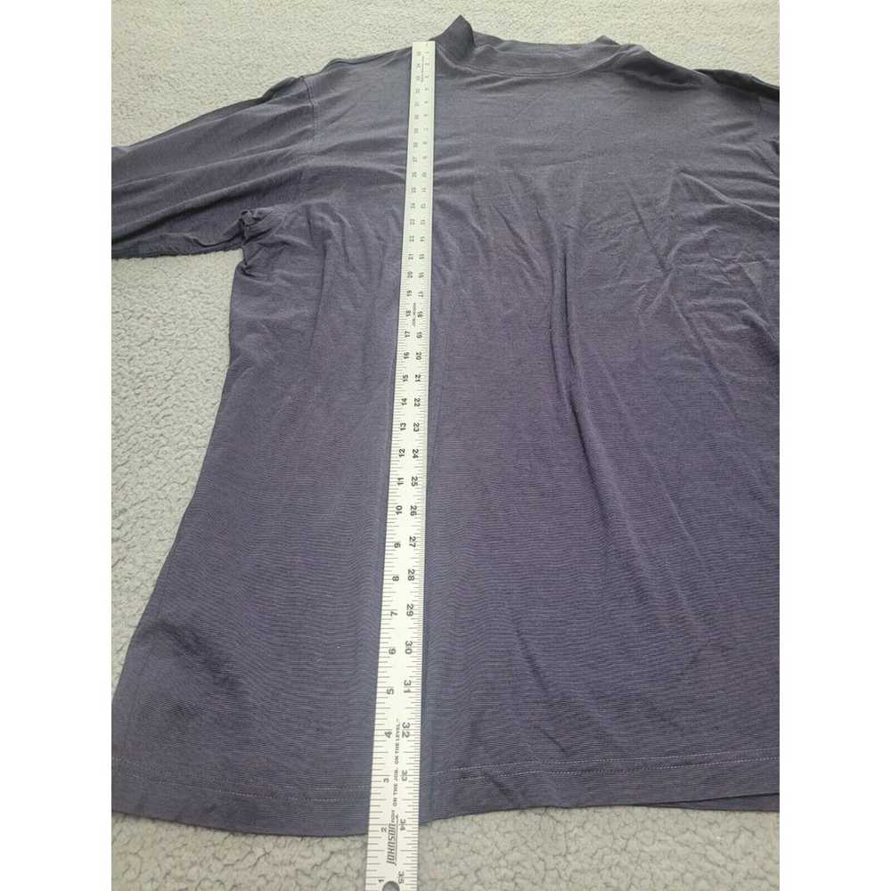Carnoustie Shirt Mens XXL Purple Long Sleeve Mock… - image 5