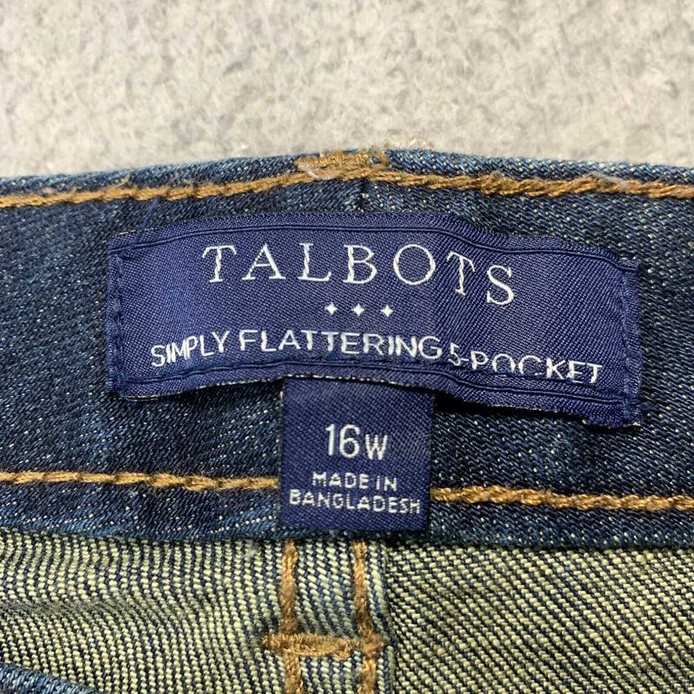 Talbots TALBOTS Womens Jeans Plus Size 16W Dark W… - image 3