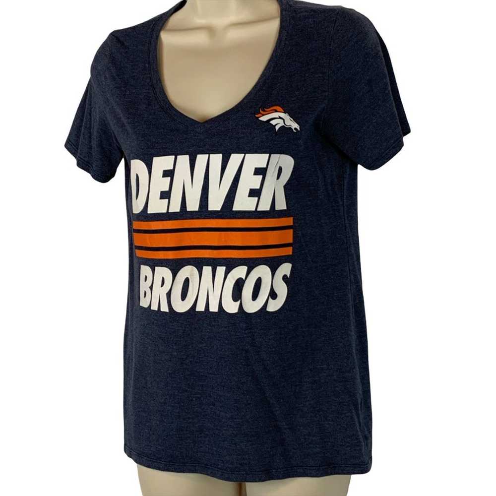 Denver Broncos Nike Womens T-Shirt Gray White Hea… - image 3