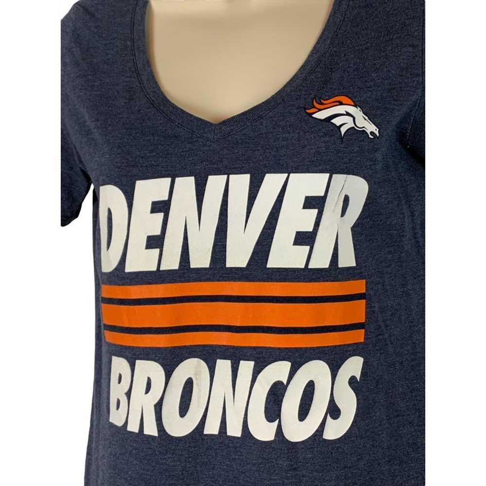 Denver Broncos Nike Womens T-Shirt Gray White Hea… - image 5
