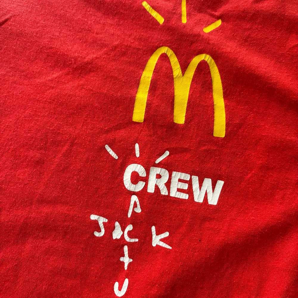 Travis Scott x McDonald's Cactus Jack Red Crew T-… - image 3