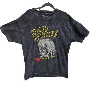 Global Men's M Iron Maiden Graphic Tee Shirt Black