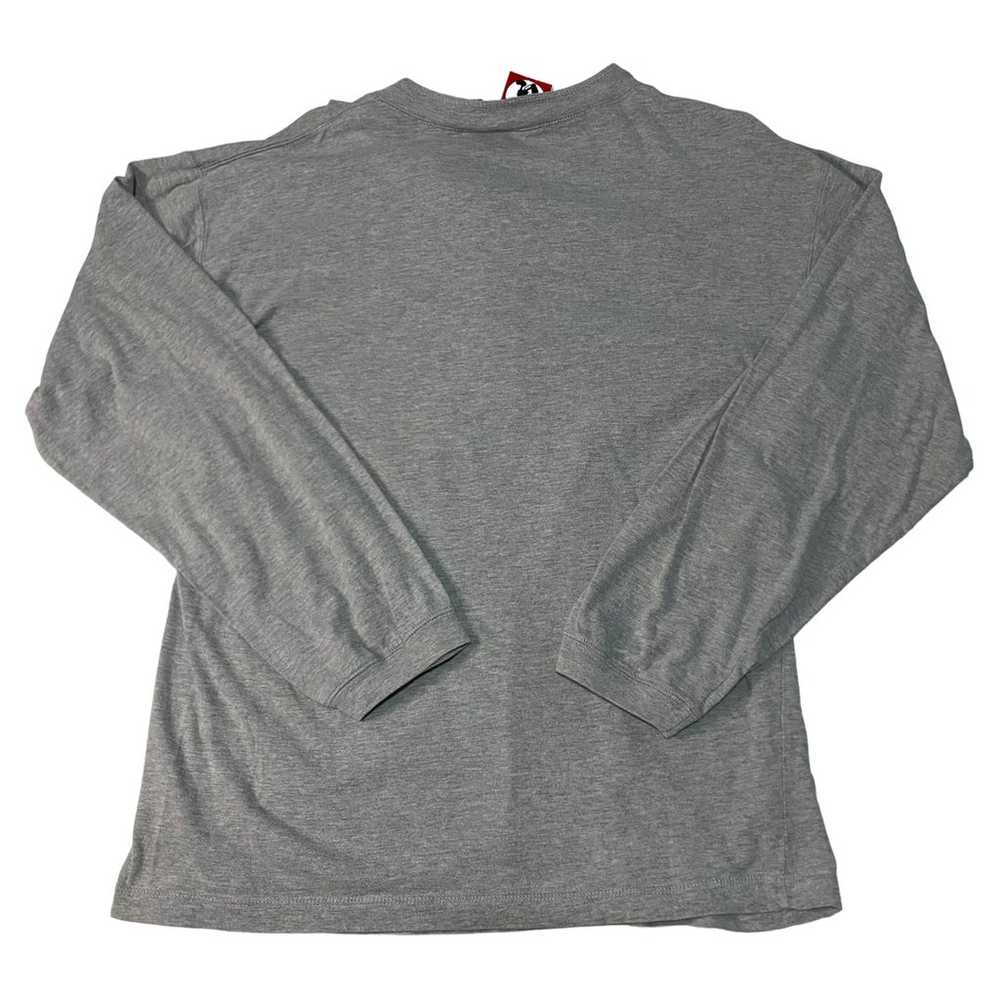 Vintage Disney Henley Shirt Mens Large Gray Long … - image 2