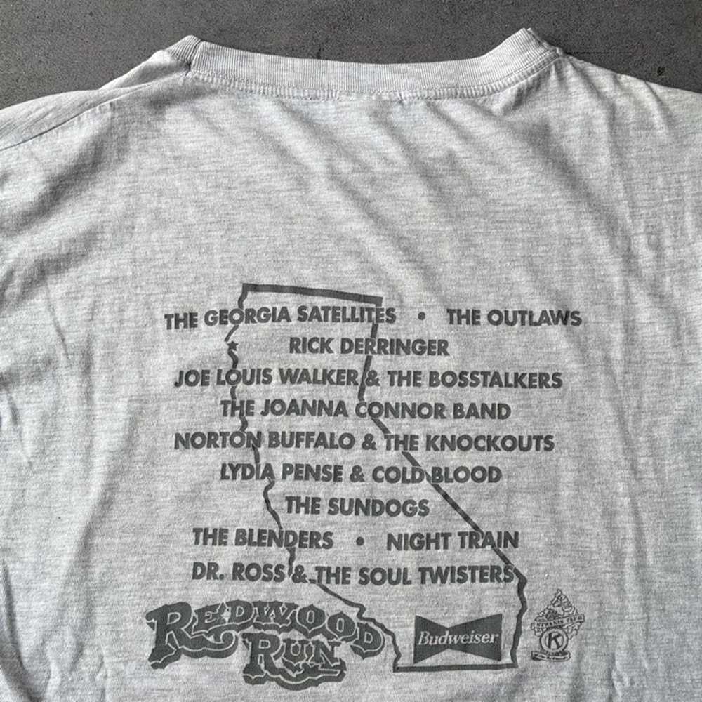 Vintage 1995 Redwood Run Bike Rally T Shirt - image 3