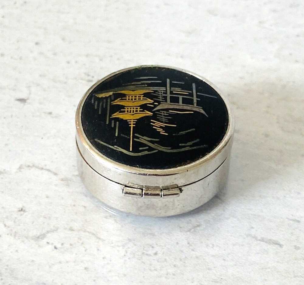 Sterling Silver Pill Box by AMITA of Japan - image 4