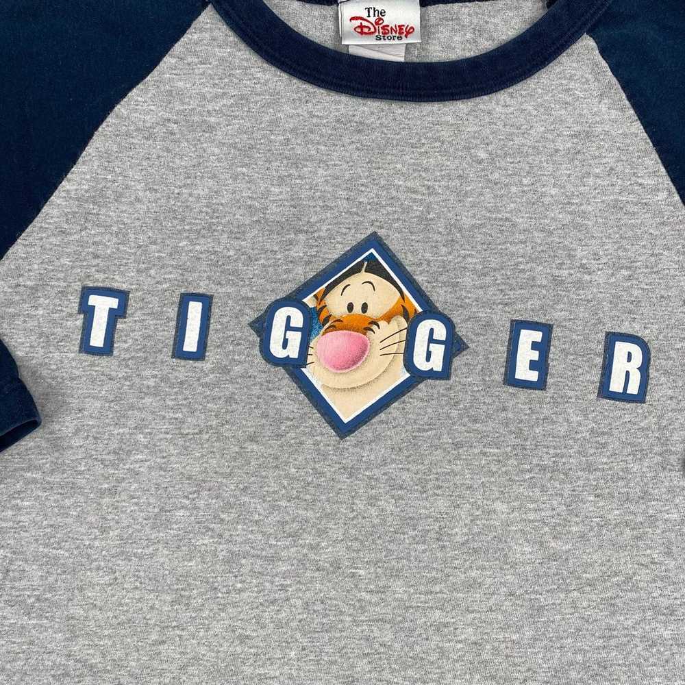 Vintage Tigger Shirt Size Large Grey Blue Tigger … - image 5