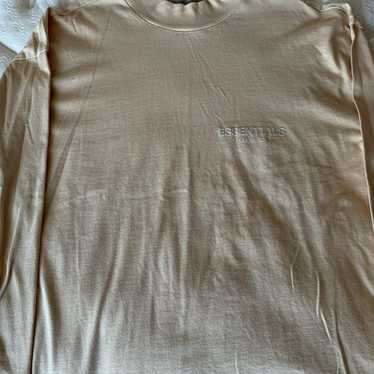 Essentials long sleeve t shirt beige brown cream … - image 1