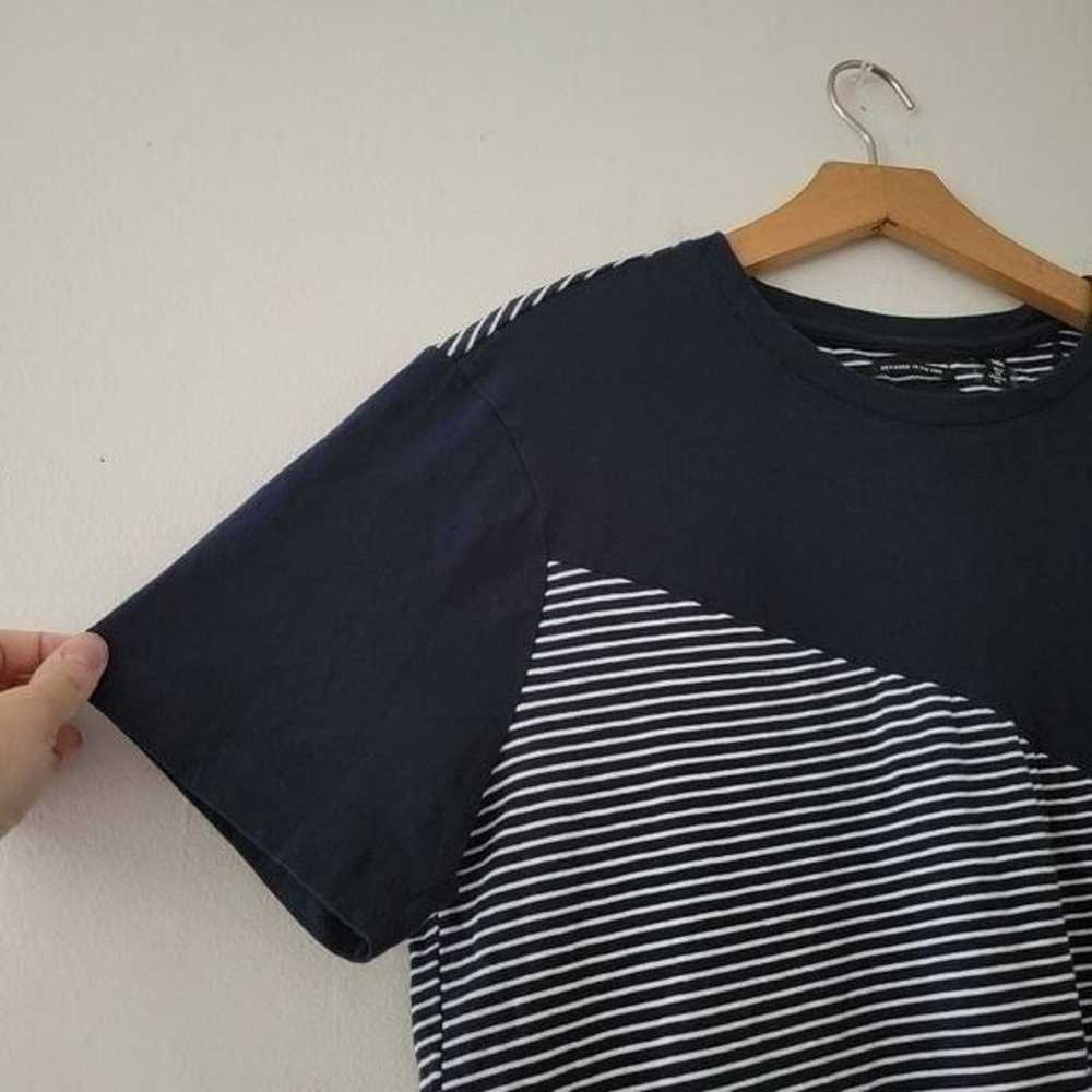 Kenneth Cole New York Navy Blue White Striped T-s… - image 6